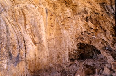 Los Letreros Cave, Near Velez Blanco, Andalucia, 4000 BC, Cave Paintings of Birds by Unknown